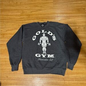 VTG Gold's Gym crewneck sweatshirt w/ the "Muscle Joe" logo and "Charleston, SC"